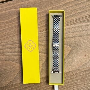 Kendra Scott Silver Watch Band in Yellow Box